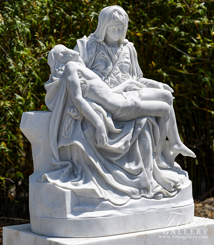 Marble Statues  - Marble Pieta Statue - MS-1204